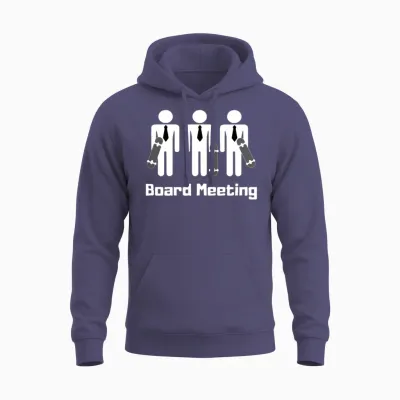 Board Meeting Skateboard Skater Gift Unisex Hoodie - Heather Sport Dark Navy
