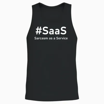 Sarcasm as a Service | Witziger It-Spruch Für Nerds Unisex Tank Top - Black