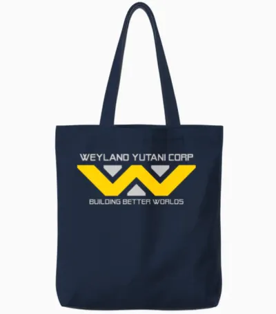Weyland Yutani Corp Tote Bags - Navy