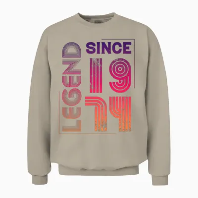 1974 Vintage 50th Birthday Unisex Sweatshirt - Sand