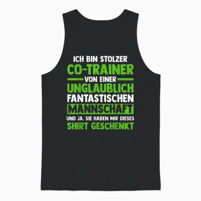 Ich Bin Stolzer Co-Trainer Co-Trainer Sport Unisex Tank Top - Black