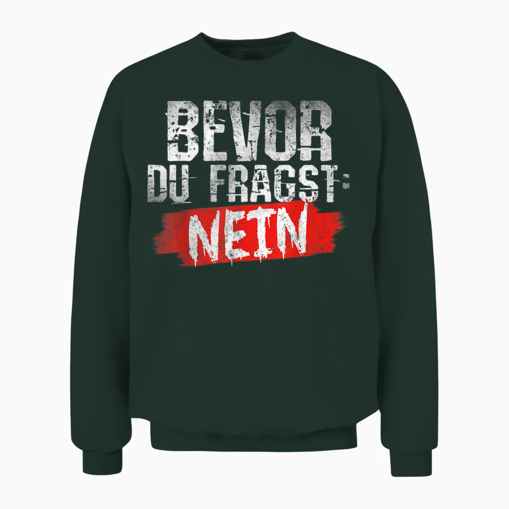 Funny Fun T-Shirts with Funny Sayings Men's Funny T-Shirt, Black Unisex Sweatshirt in Forest