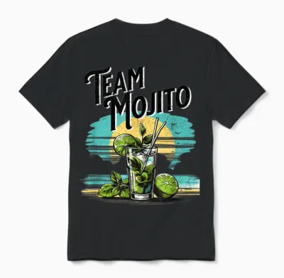 Team Mojito, Cocktail De Mojito, Enterrement De Vie De Jeune Fille Unisex T-Shirt - Black