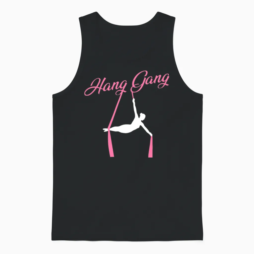 Aerial Silks. Aerial Silk Unisex Tank Top in Black