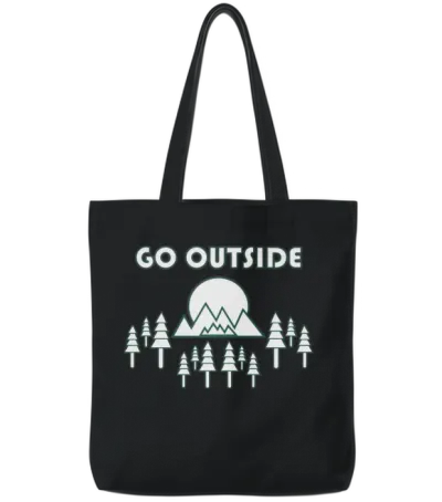 Take a Hike, Hiking Lover, Adventure, Nature. Tote Bags - Black