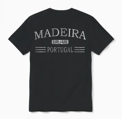 Madeira Portugal Cv1 Unisex T-Shirt - Black