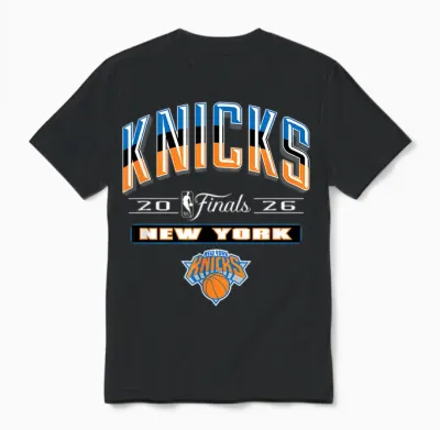 Nba 2026 Finals New York Knicks Final Push Unisex T-Shirt - Black