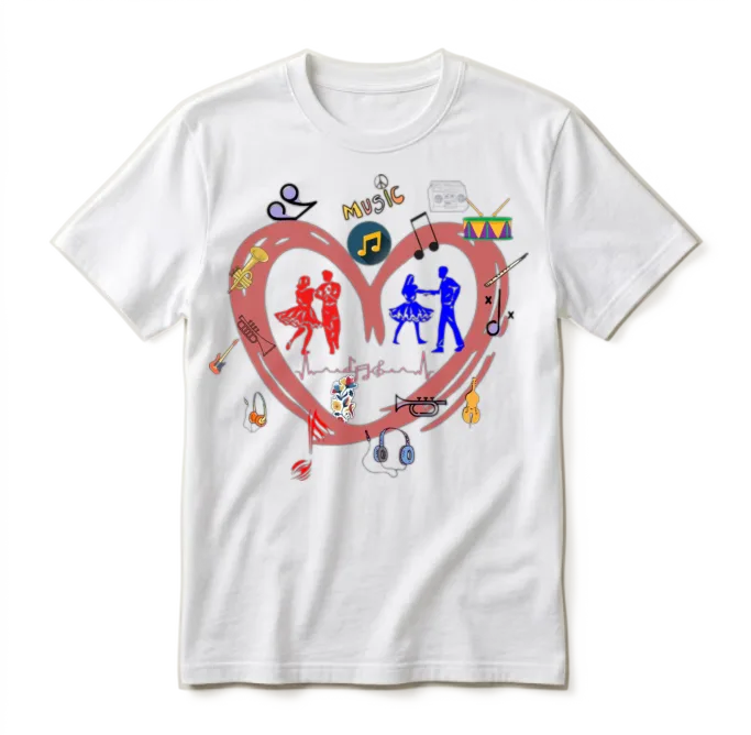 The True Meaning of Music โ Lovers Unisex T-Shirt - White
