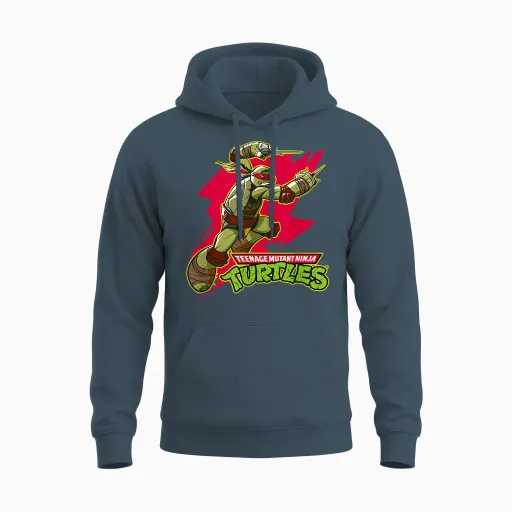 Raphael - Red Splash Unisex Hoodie - Dark Heather
