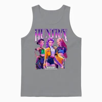 Kpop Demon Hunters Huntrix Bootleg Officially Licensed Unisex Tank Top - Sport Grey