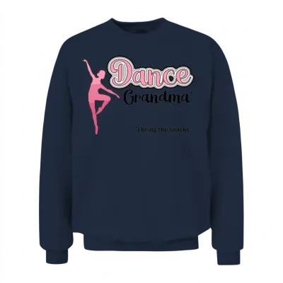 Funny Dance Grandma I Bring the Snacks Unisex Sweatshirt - Navy