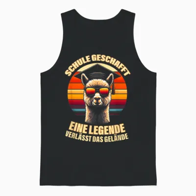 Schulabschluss Legende 10 Klasse Realschule Hauptschule Abi Unisex Tank Top - Black