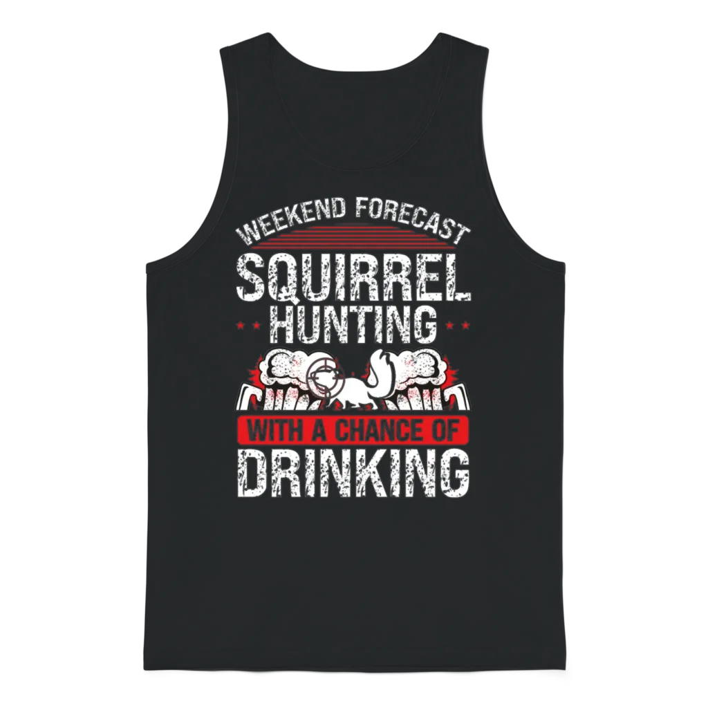 Squirrel Hunting Team Squirrel Removal Technician Unisex Tank Top - Black