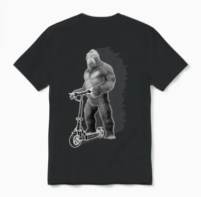 Elektroroller E-Roller E-Scooter King Kong Unisex T-Shirt - Black