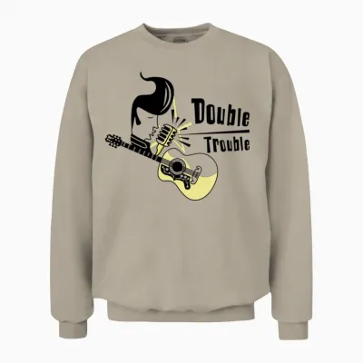 Double Trouble Music Unisex Sweatshirt - Sand