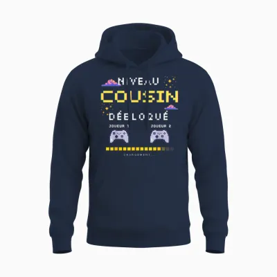 Announcement Pregnancy Future Cousin T-Shirt, Black, S Unisex Hoodie - Navy
