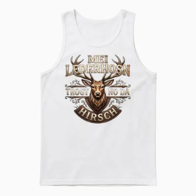 Trachtenshirt Herren Trachten Shirt Passend Für Oktoberfest Unisex Tank Top - White