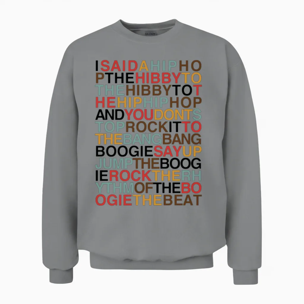 Rapper S Delight Sugarhill Gang Unisex Sweatshirt in Sport Grey