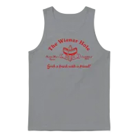 The Wiener Hole Grab a Frank with a Friend! Unisex Tank Top - Sport Grey – 1