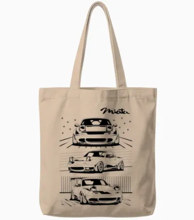 Mazda Miata Tote Bags - Natural