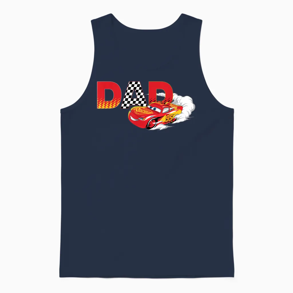Disney & Pixar's Cars Dad Birthday Gift Father's Day Unisex Tank Top in Navy