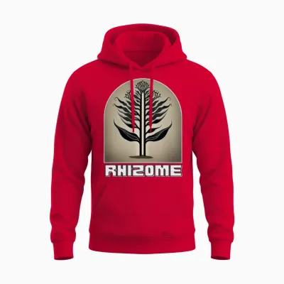 Botanic Bounty Unisex Hoodie - Red