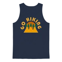 Take a Hike, Hiking Lover, Adventure, Nature. Unisex Tank Top - Navy – 1