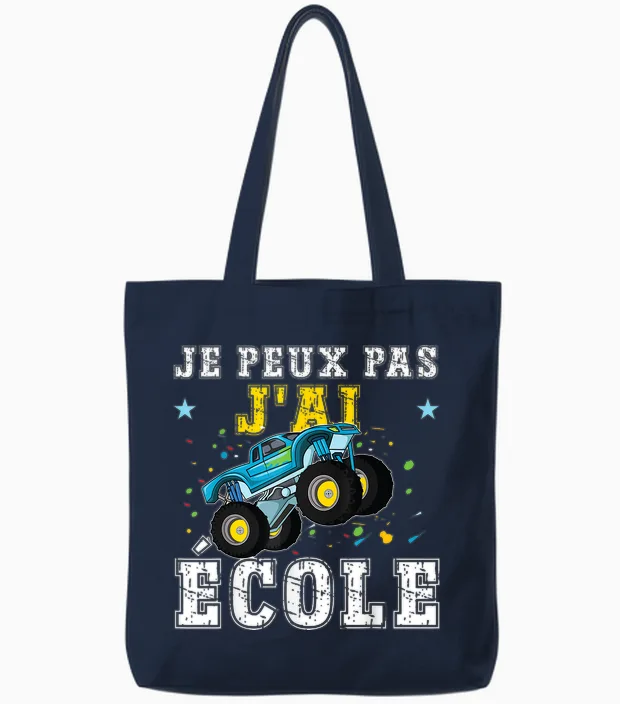 Je Peux Pas J'ai School Fun Back to School 2025 Tote Bags in Navy