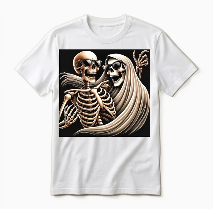 Funny Halloween Unisex T-Shirt in White