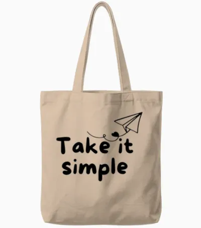 Take It Simple Tote Bags - Natural