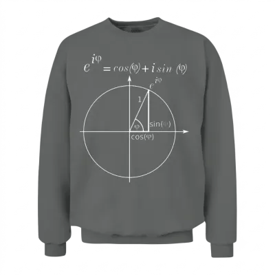 Einheitskreis Eulerische Formel Unisex Sweatshirt - Graphite Heather