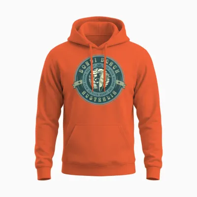 Bondi Beach Surfer Girl Unisex Hoodie - Orange