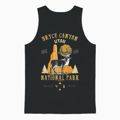 Bryce Canyon Utah National Park Unisex Tank Top - Black