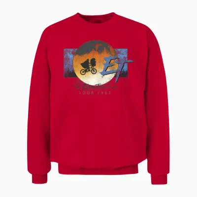 E.t. the Extra-Terrestrial Tour 1982 Unisex Sweatshirt - Red