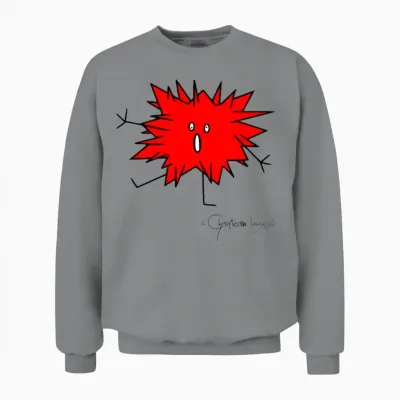 Woolly Beastie Spiky © Chyropterum Innoxius Unisex Sweatshirt - Sport Grey