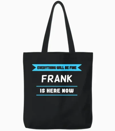 Frank Name Saying for Proud Franks Tote Bags - Black