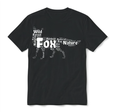 Fox Unisex T-Shirt - Black