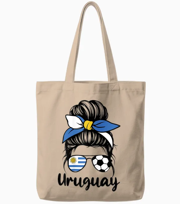 Uruguay Flag Women Mujeres Proud Uruguayan Fans Supporters Tote Bags in Natural