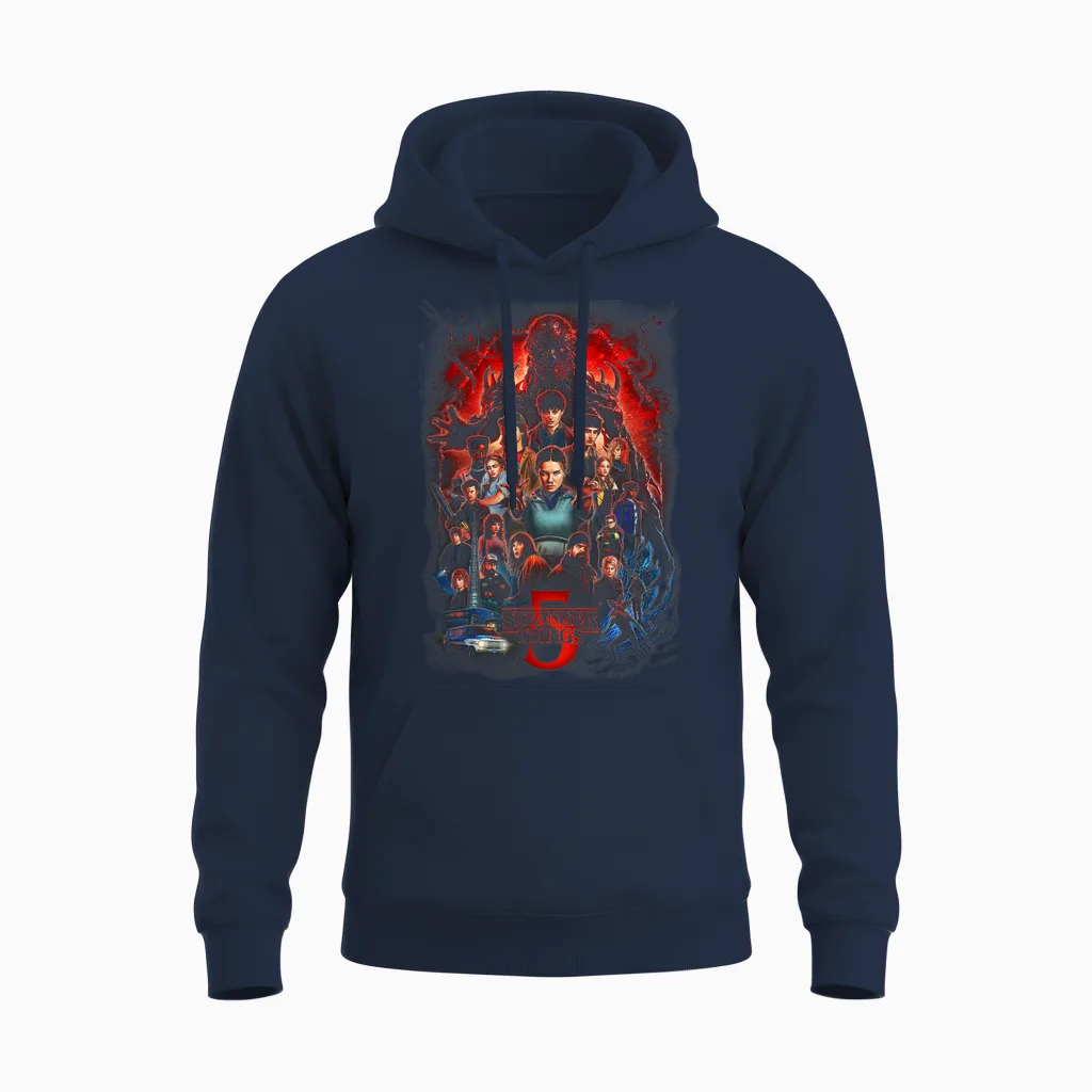 Stranger Things Season 5 Kyle Lambert Officially Licensed Unisex Hoodie in Navy