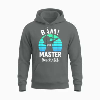 Bäm Master Geschafft 2026 Masterabschluss Unisex Hoodie - Graphite Heather
