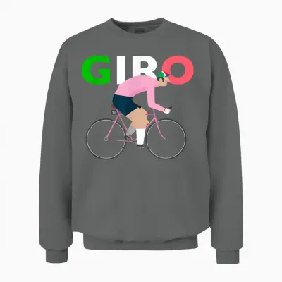 Rosa Trikot I Radfahren I Biking I Giro I Italien Unisex Sweatshirt - Graphite Heather