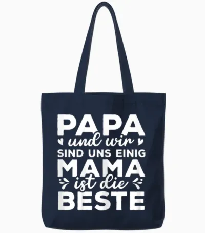 Muttertag Mama Ist Die Beste Tote Bags - Navy