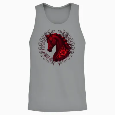 Vintage Horse Unisex Tank Top - Sport Grey