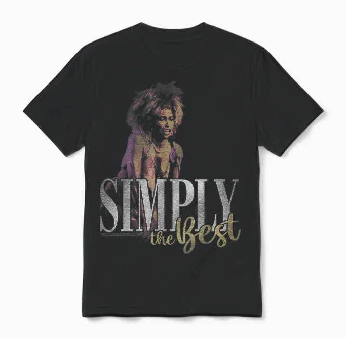 Tina Turner Simply the Best Unisex T-Shirt in Black