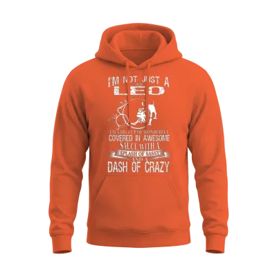 Leo Splash of Sassy and a Dash of Crazy Unisex Hoodie - Orange