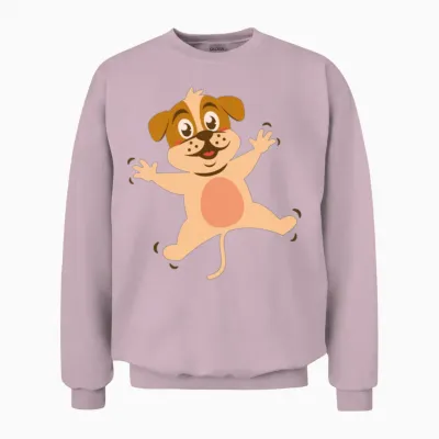 Funny Animal Unisex Sweatshirt - Light Pink
