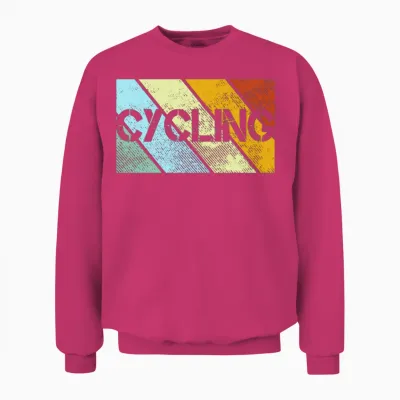 Cycling Retro Unisex Sweatshirt - Heliconia