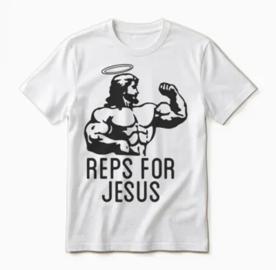 Reps Jesus Funny Unisex T-Shirt - White