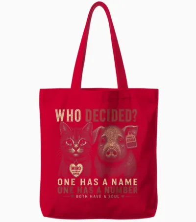 Végétalien Spécialisme Véganisme Droits Des Animaux Libération Animale Vegan Tote Bags - Red