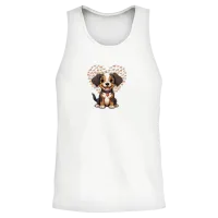 Dog Lover Lovers Unisex Tank Top - White – 2